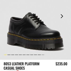 Dr. Martens 8053 Leather Platform Casual Shoe size 7